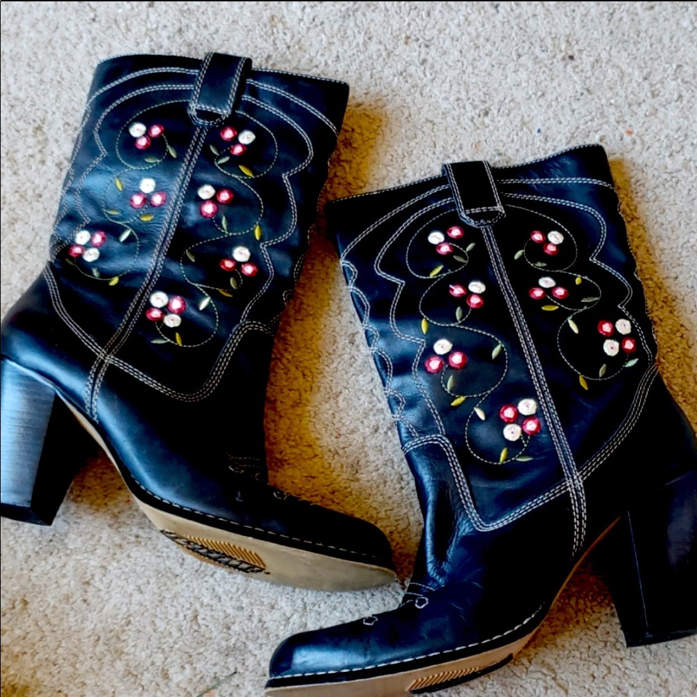 Seychelles floral boots